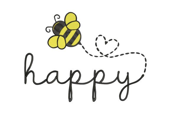 Bee Happy Heart Embroidery Design Review
