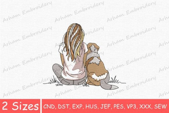Best Friend Girl and Dog