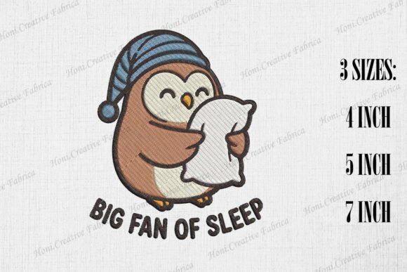Big Fan of Sleep Cute Owl