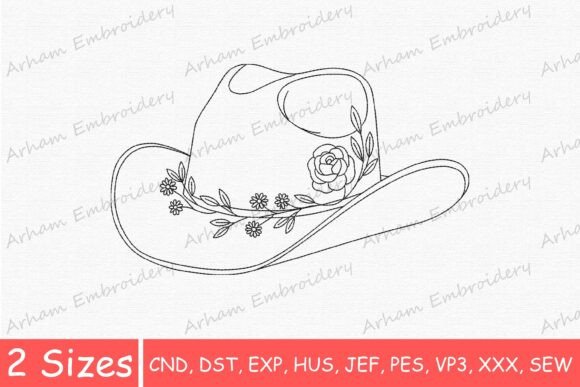 Boho Floral Cowgirl Hat Embroidery Review