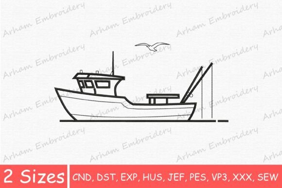 Coastal Fishing Boat Embroidery Review