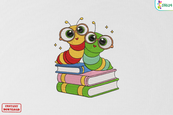 Cute Bookworm Friends Embroidery Review