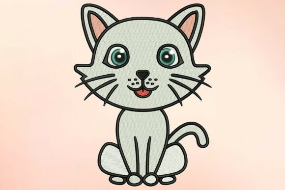 Cute White Sitting Kitten Review for Real Projects
