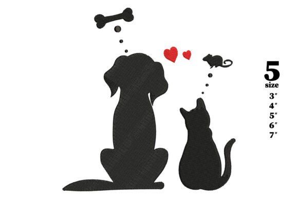 Dog and Cat Silhouette Embroidery Review
