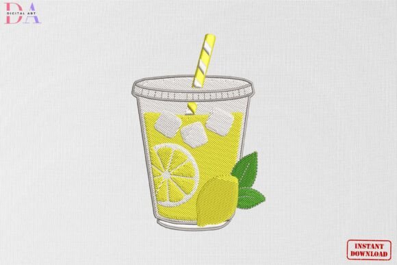 Fresh Lemonade Summer Drink Delight Embroidery Review