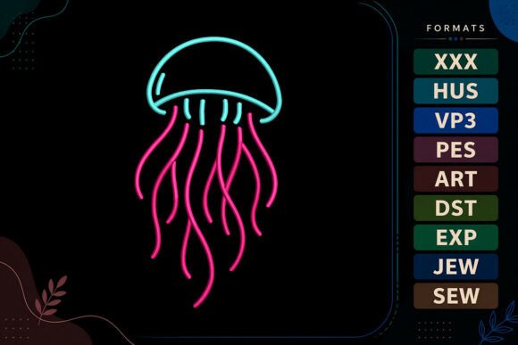 Jellyfish Summer Ocean Embroidery Design Review