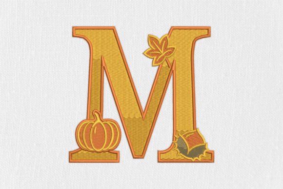 Letter M Autumn Monogram Review