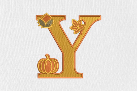 Letter Y Autumn Monogram Embroidery Review