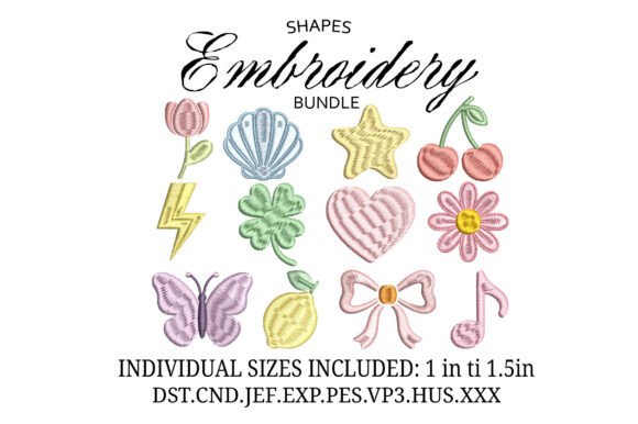 Mini Cute Shapes Bundle X 12 Designs Review