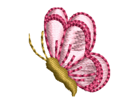 Pink Elegant Butterfly Design