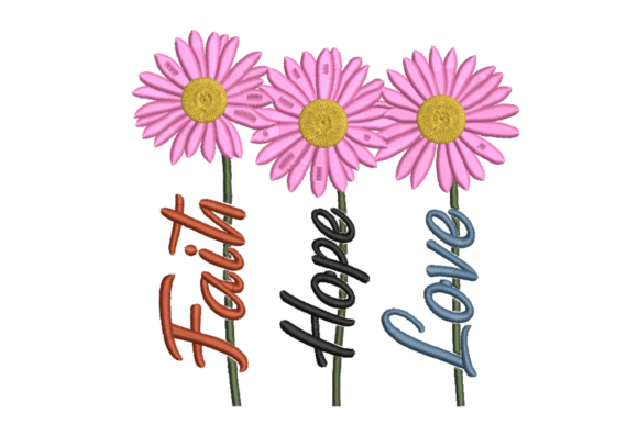 Review: Faith Hope Love – Daisy Word Art for Merch