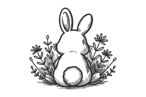 Sketched Bunny in Wildflowers Review for Etsy Sellers
