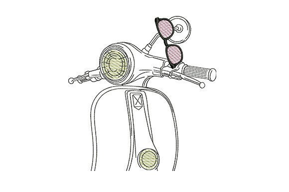 Vintage Scooter with Sunglasses Review